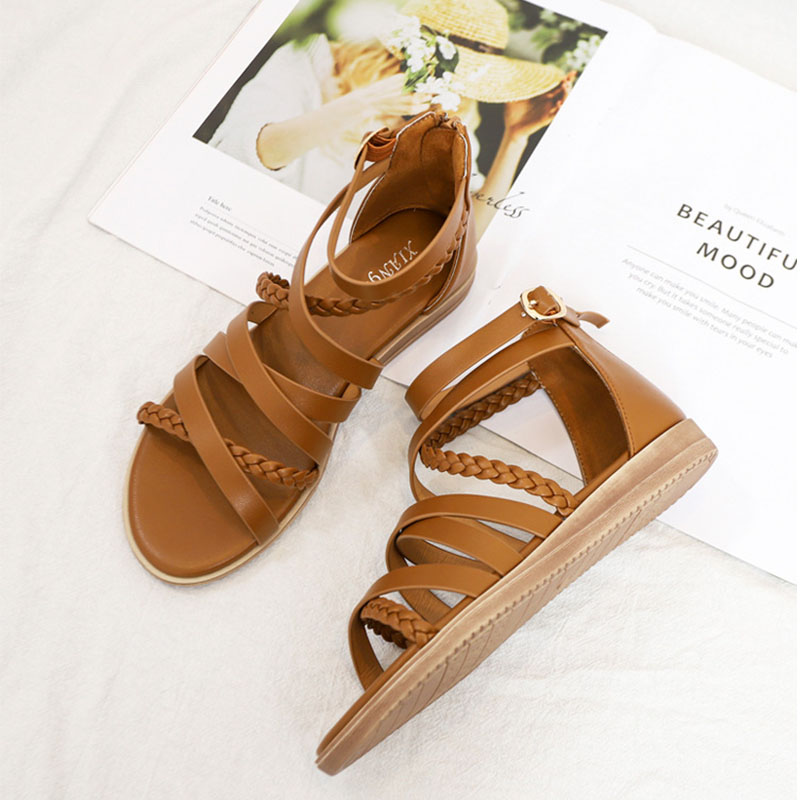 Bohemian Braided Roman Sandals