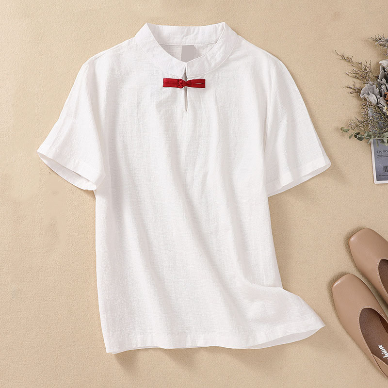 Versatile Chic Characteristic Button T-Shirt