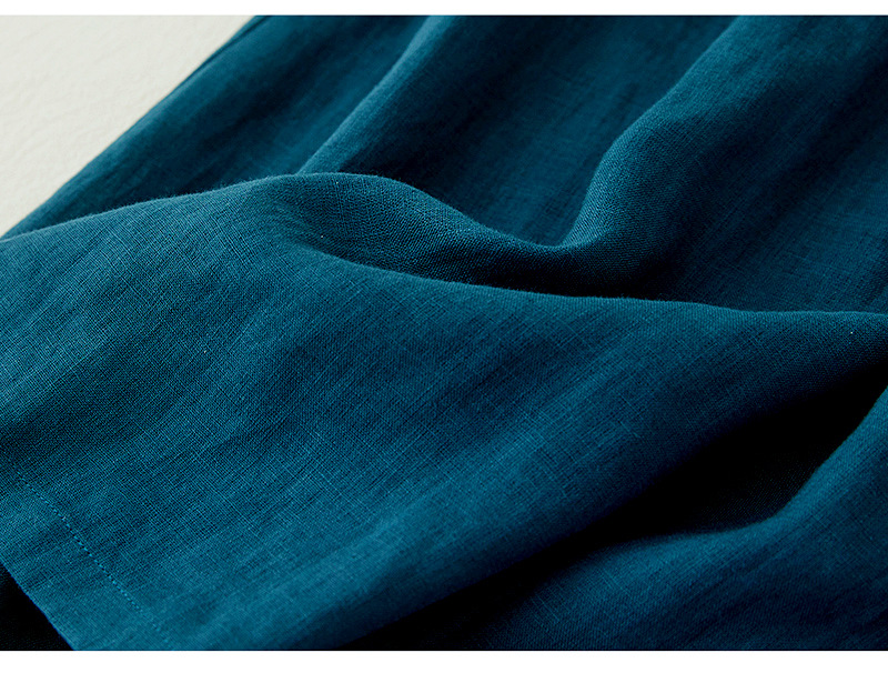 Women's Comfortable Retro Peacock Blue Dress