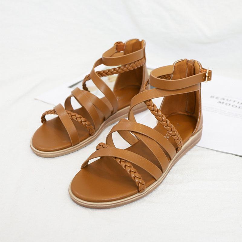 Bohemian Braided Roman Sandals