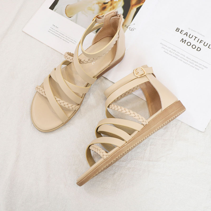 Bohemian Braided Roman Sandals