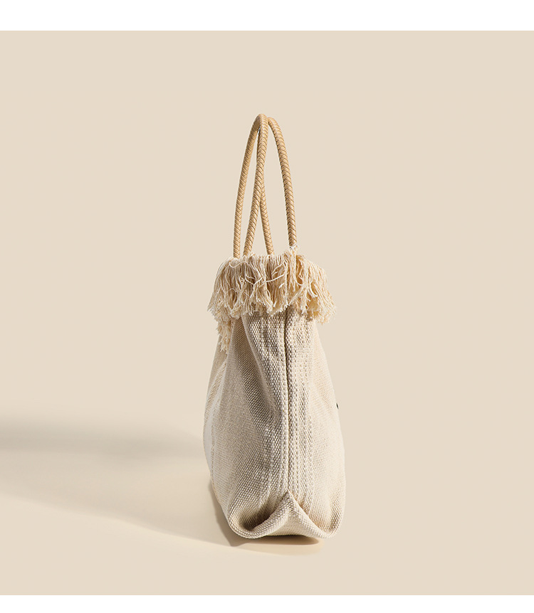 Fashion Simple Tassel Large Capacity Shoulder Bag