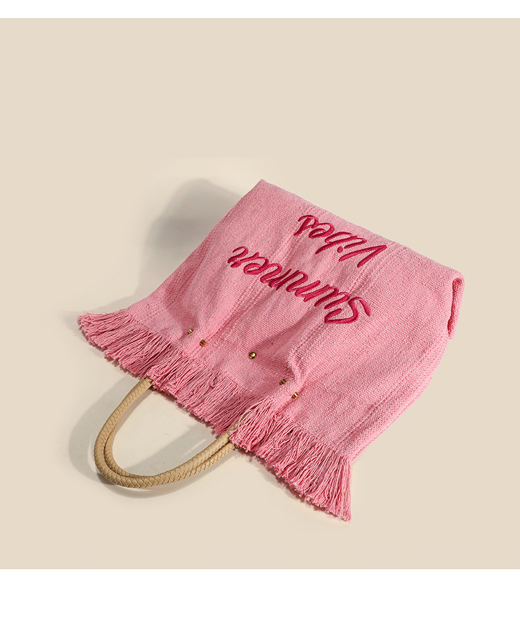 Fashion Simple Tassel Large Capacity Shoulder Bag