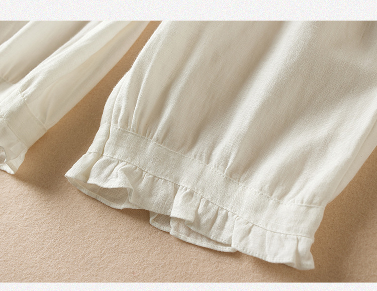 Retro Solid Color Lace Harem Trousers