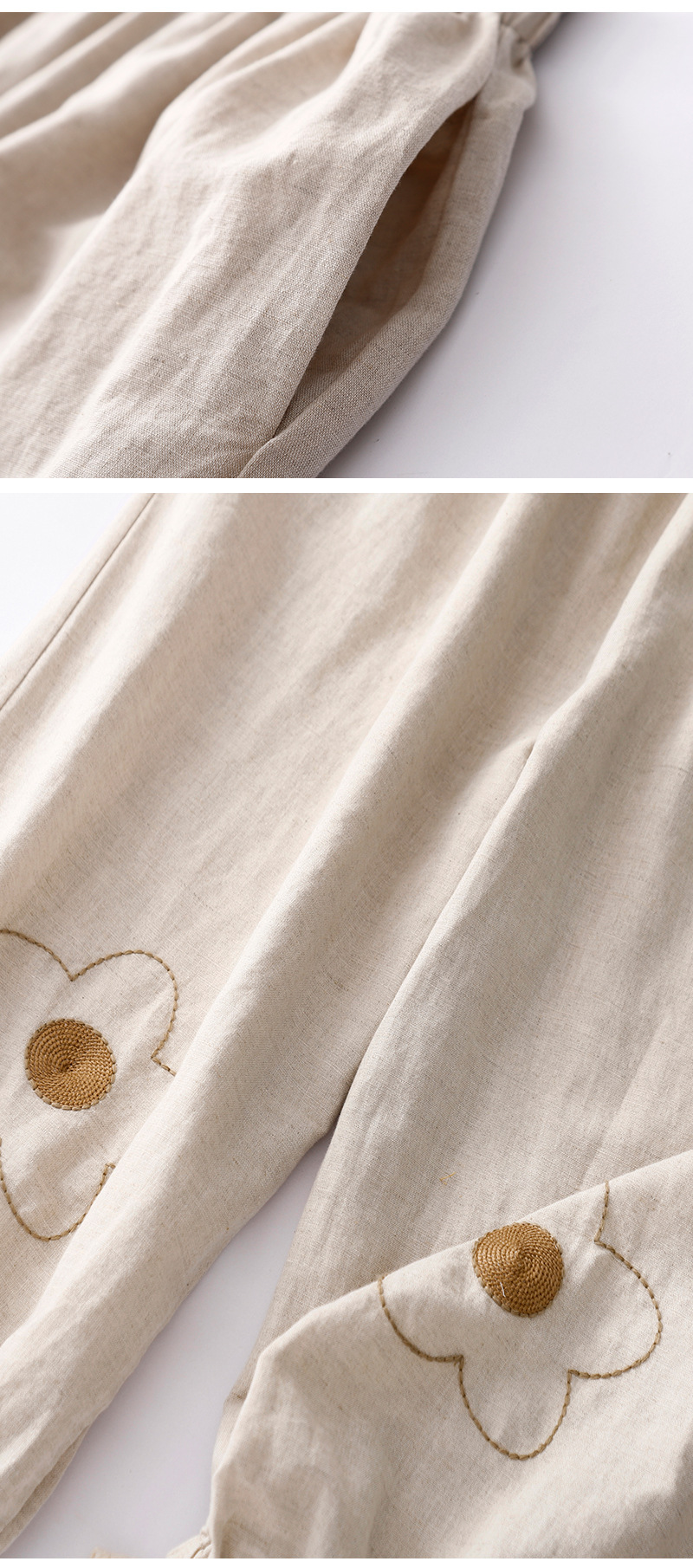 Chic Interest Embroidery Harem Trousers