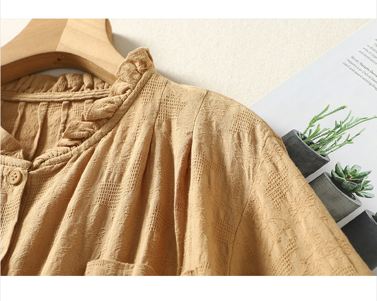 Elegant Retro Lace Long -sleeved Shirt