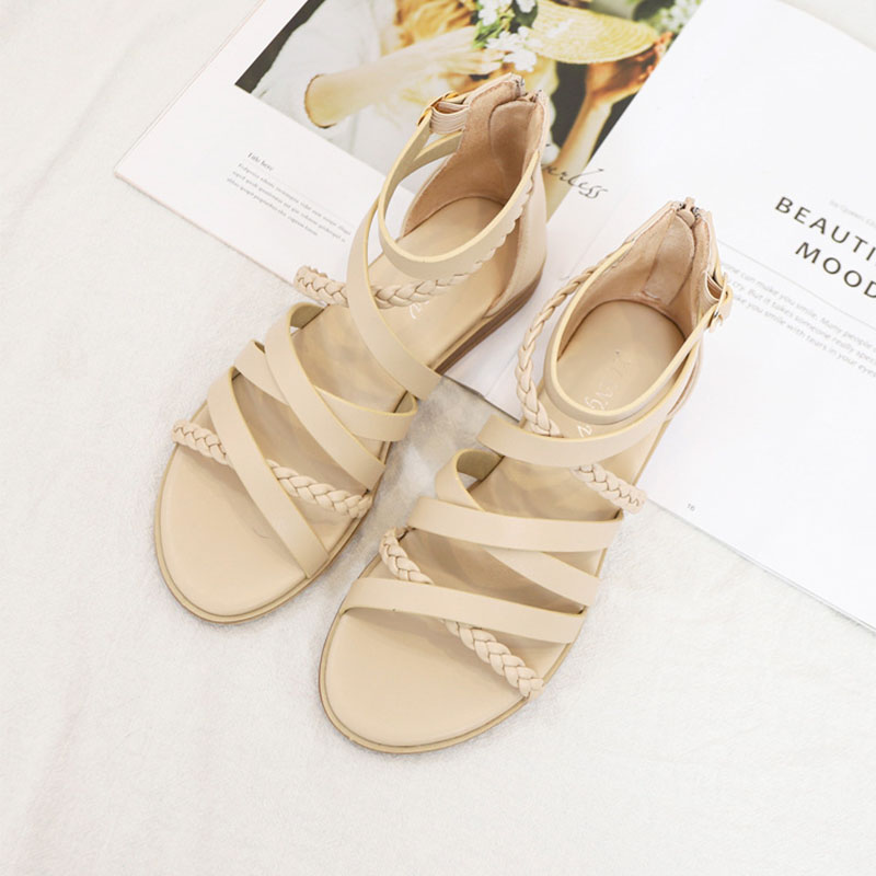 Bohemian Braided Roman Sandals