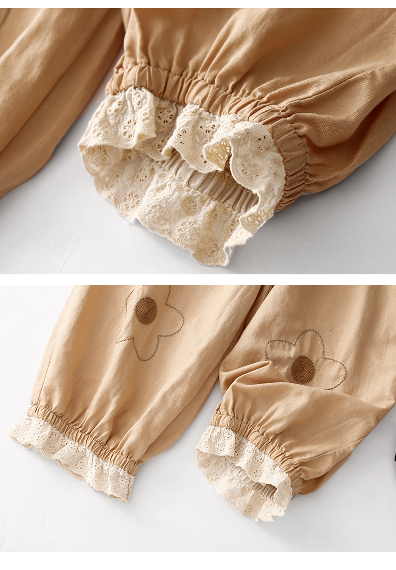 Chic Interest Embroidery Harem Trousers